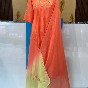 Premium dyable viscose organza top