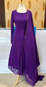 Panel cut kurti with handworked dupatta