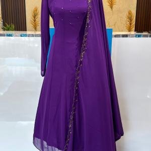Panel cut kurti with handworked dupatta