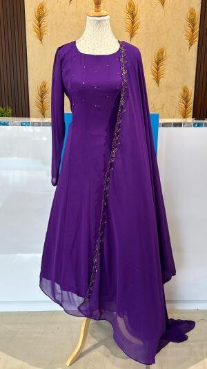 Panel cut kurti with handworked dupatta