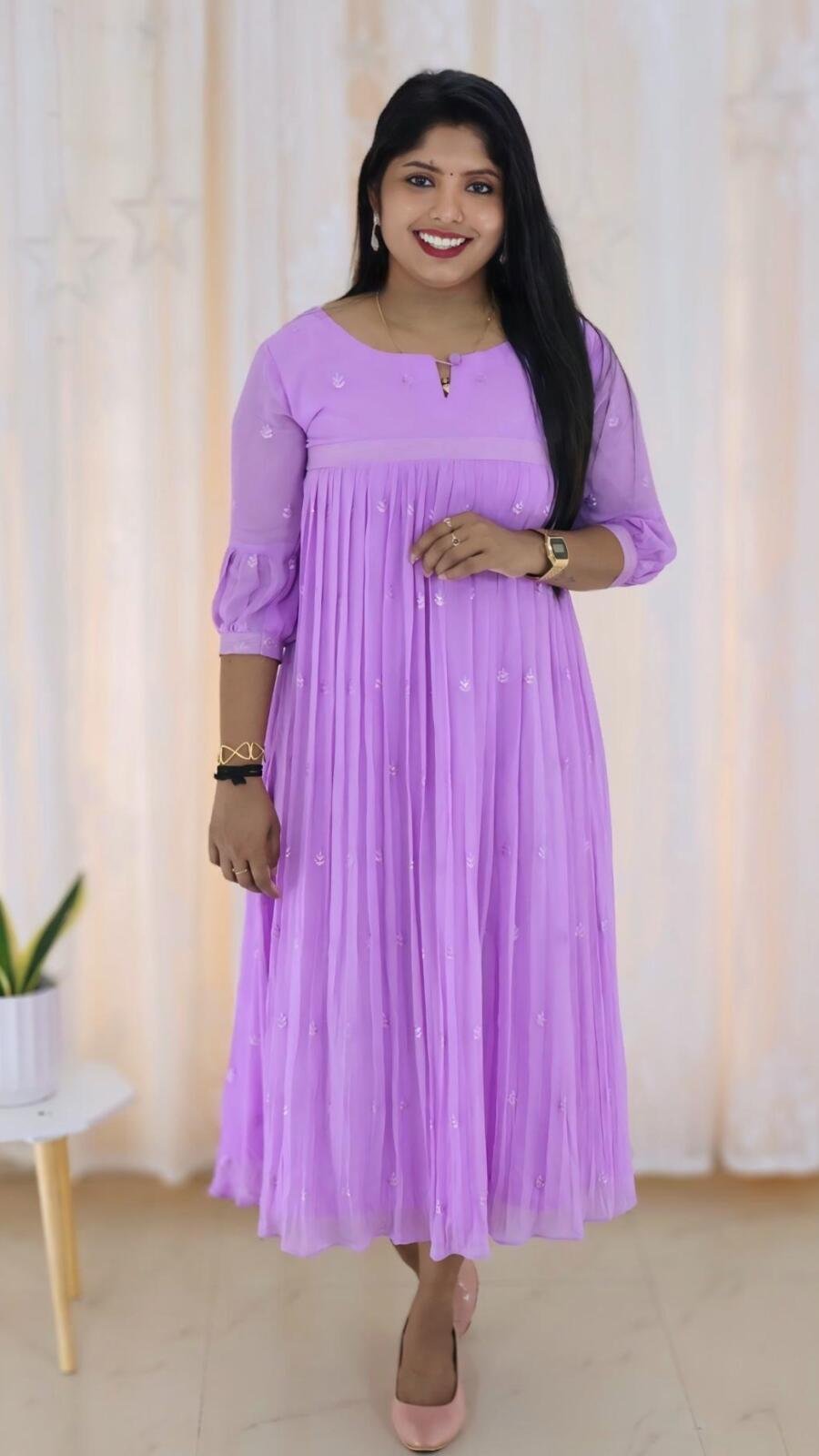 Premium Dyable Viscose Georgette Kurti