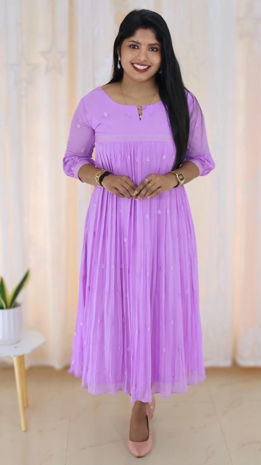 Premium Dyable Viscose Georgette Kurti