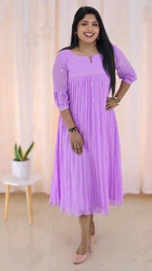 Premium Dyable Viscose Georgette Kurti