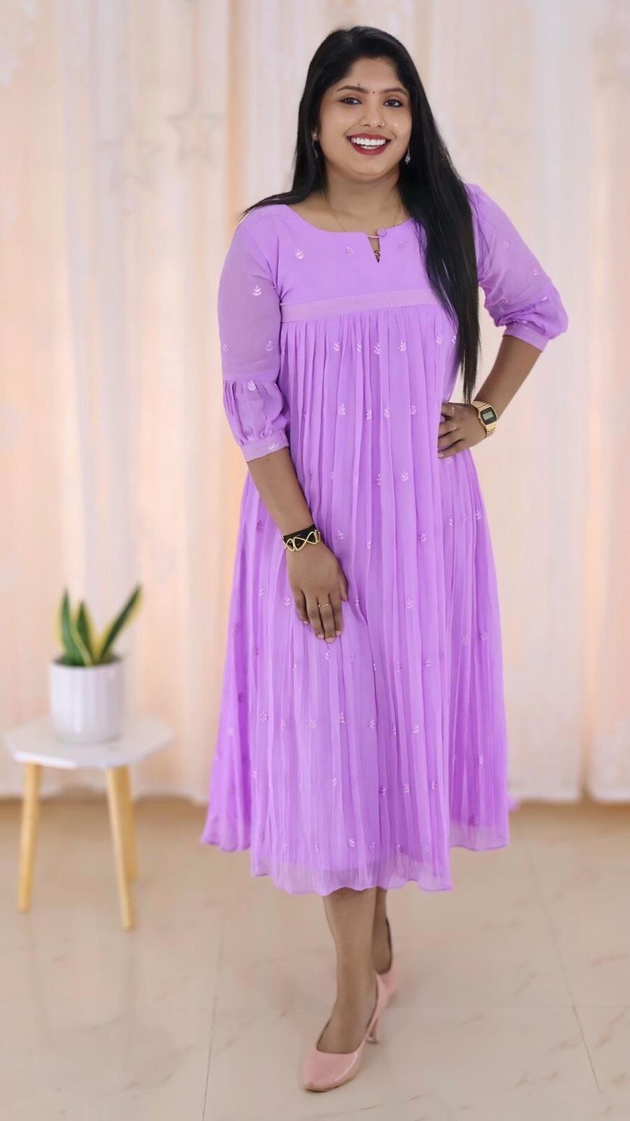 Premium Dyable Viscose Georgette Kurti