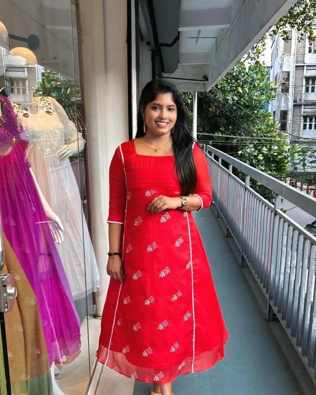 Premium Christmas Special Kota Check Designer Kurti