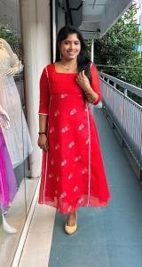 Premium Christmas Special Kota Check Designer Kurti