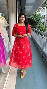 Premium Christmas Special Kota Check Designer Kurti