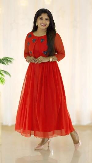 Kurti with attached jacket