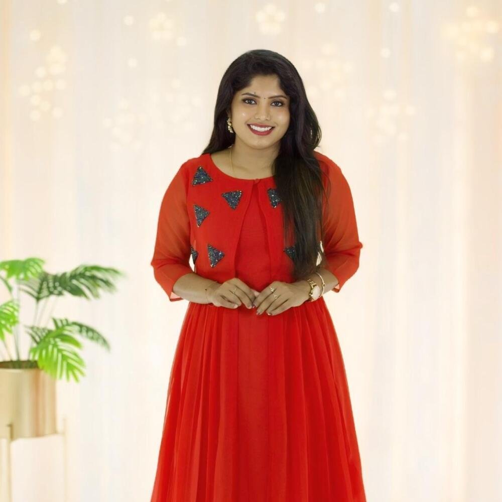 Kurti with attached jacket