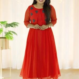 Kurti with attached jacket