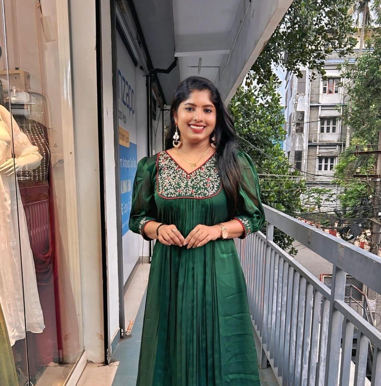 Silky georgette kurti