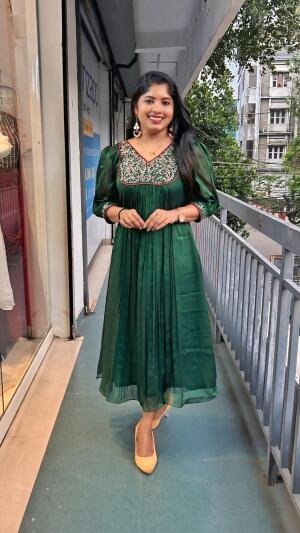 Silky georgette kurti