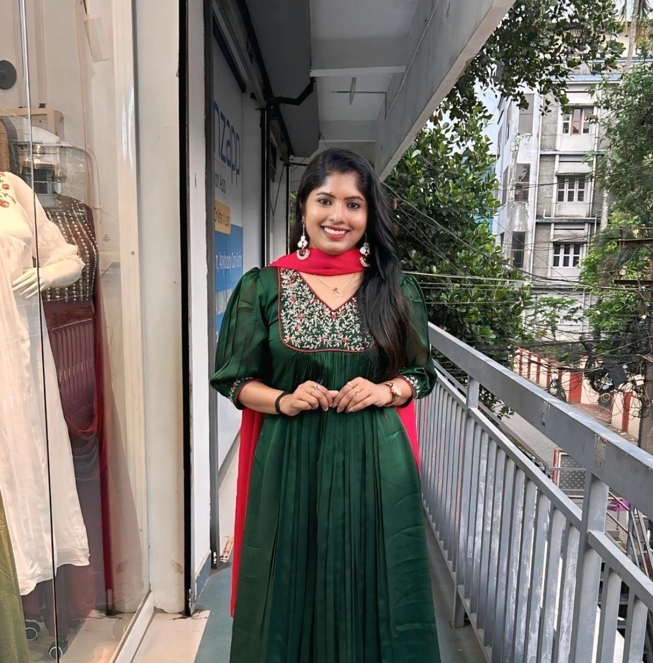 Silky georgette kurti