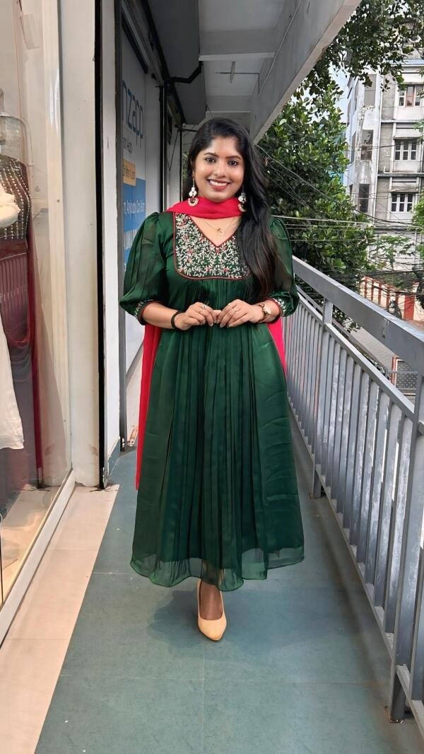 Silky georgette kurti