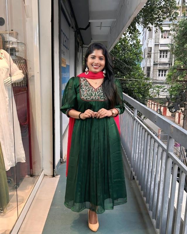 Silky georgette kurti