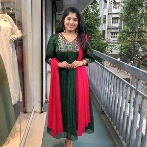 Silky georgette kurti