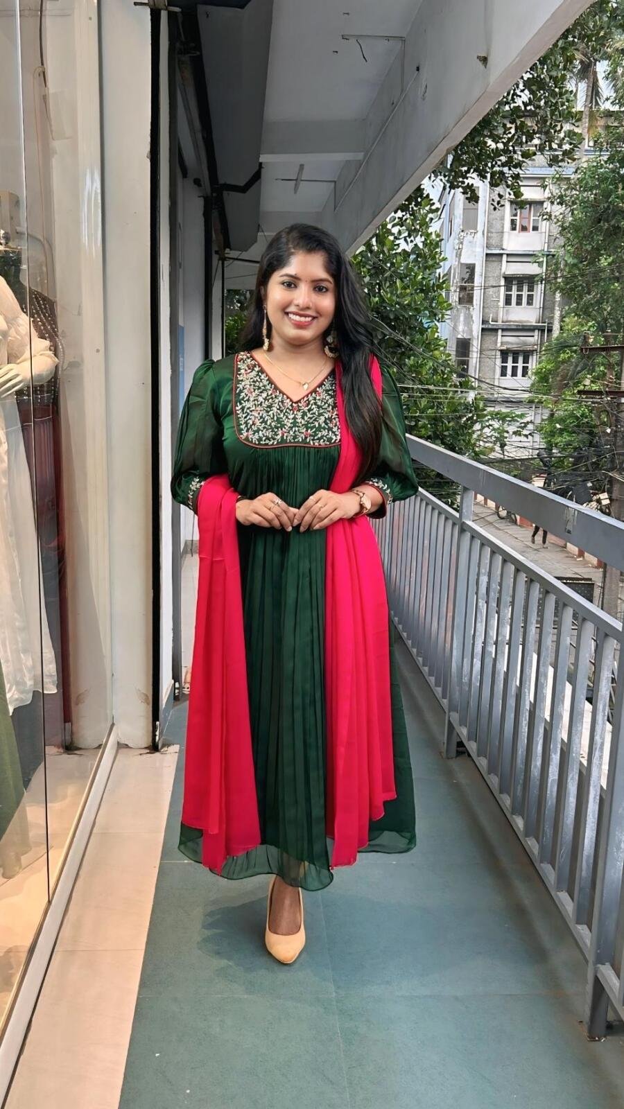 Silky georgette kurti