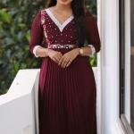 Heavy Handworked Lace V-Neck Kurti