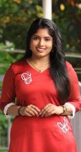 Xmas kurti with butterfly motif