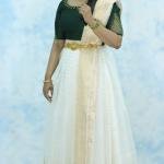 Traditional Handworked Dhavani Set