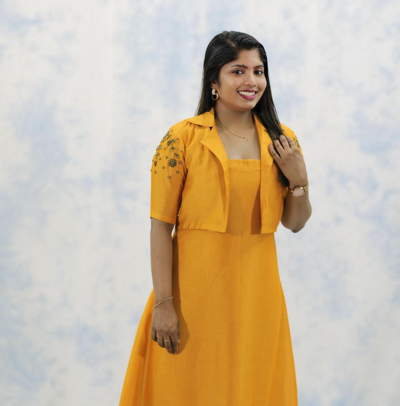 Designer kurti with jacket