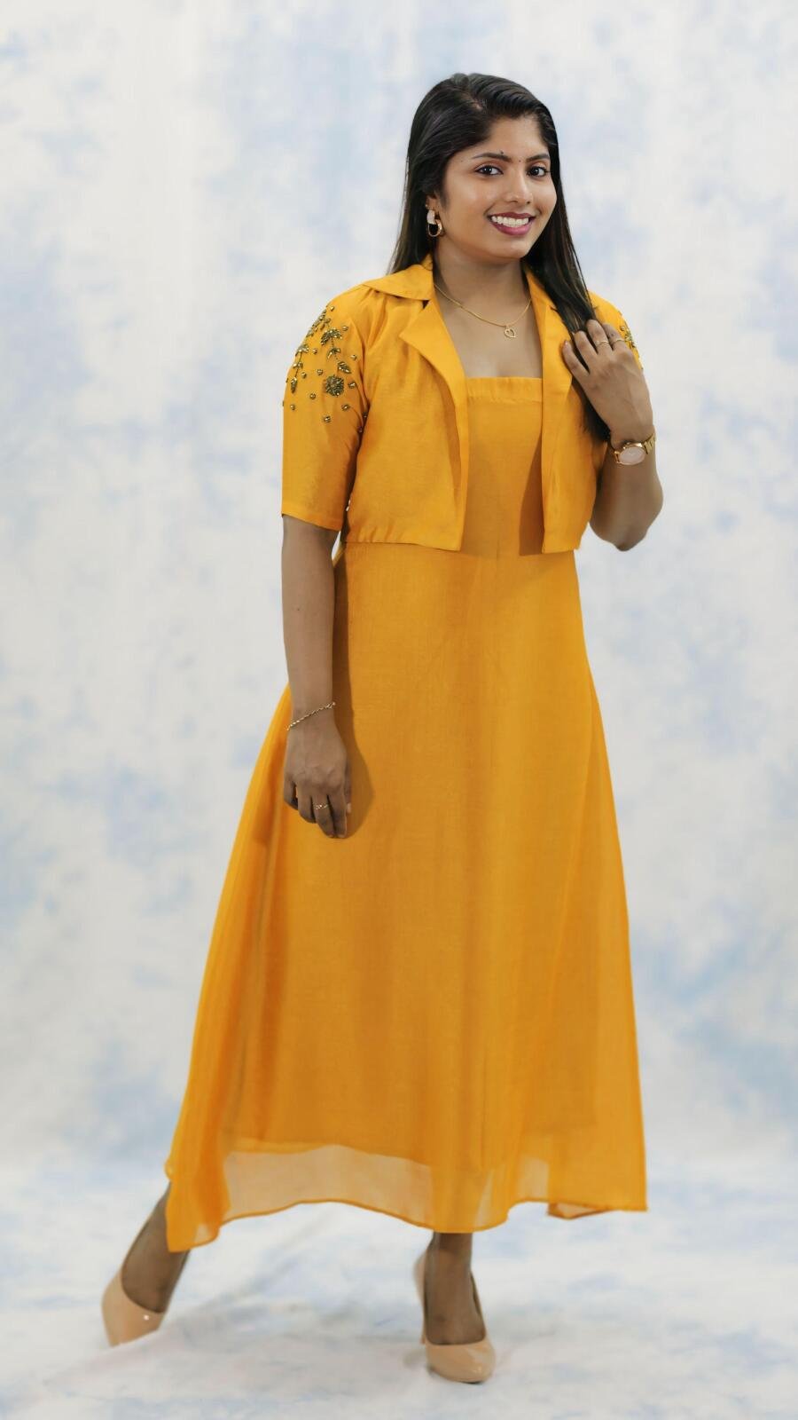 Designer kurti with jacket