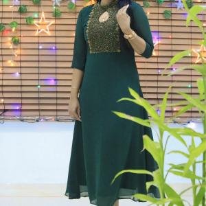 Heavy handworked kurti