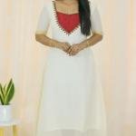 Handworked Onam Kurti – Celebrate in Elegance