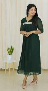 Elegant pleated designer kurti