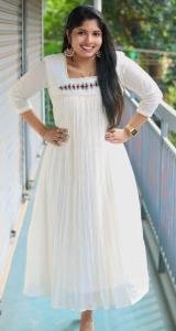 Elegant thread hand-worked Kota check premium top