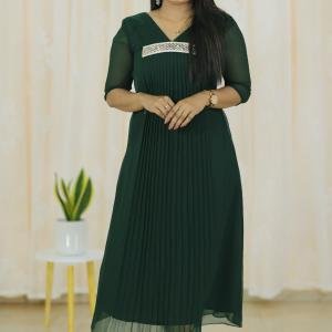 Elegant pleated designer kurti