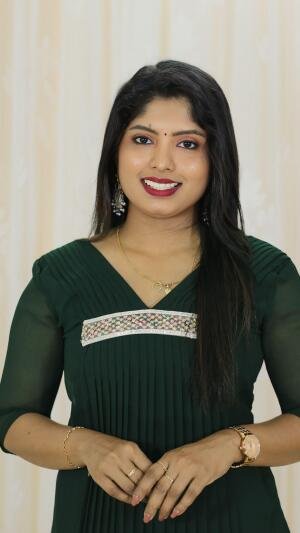 Elegant pleated designer kurti