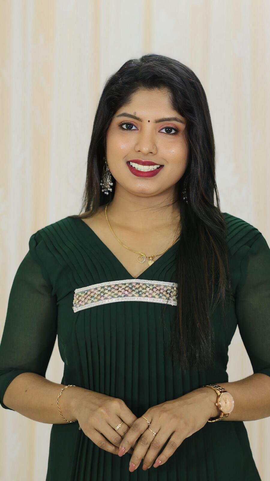 Elegant pleated designer kurti