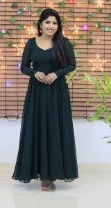 Full-sleeved umbrella designer kurti