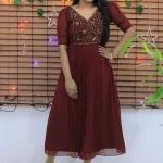 Handworked pleated kurti