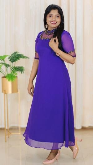 Jewel neck kurti