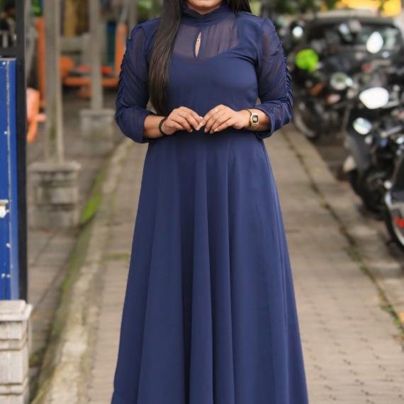 Collar neck Gown