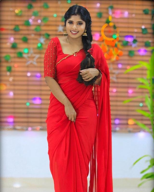 Heavy handworked saree with matching blouse material