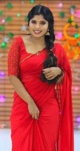 Heavy handworked saree with matching blouse material