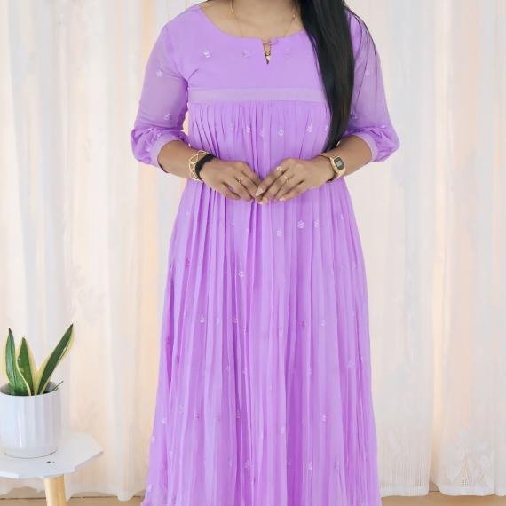 Dyeable Viscose Georgette Kurti