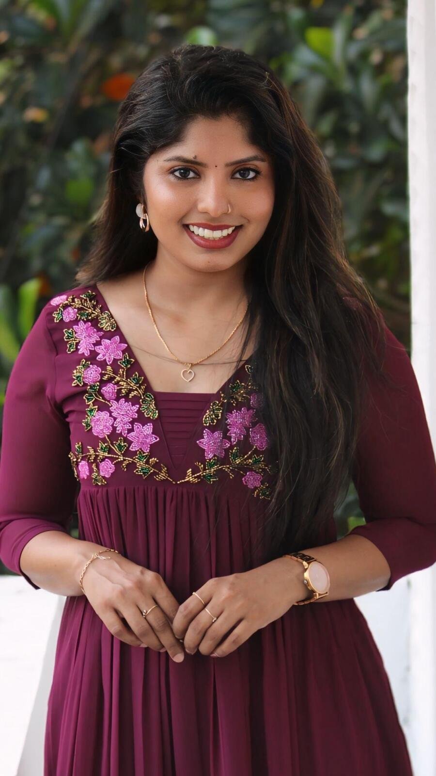 Heavy handworked elegant gathered kurti