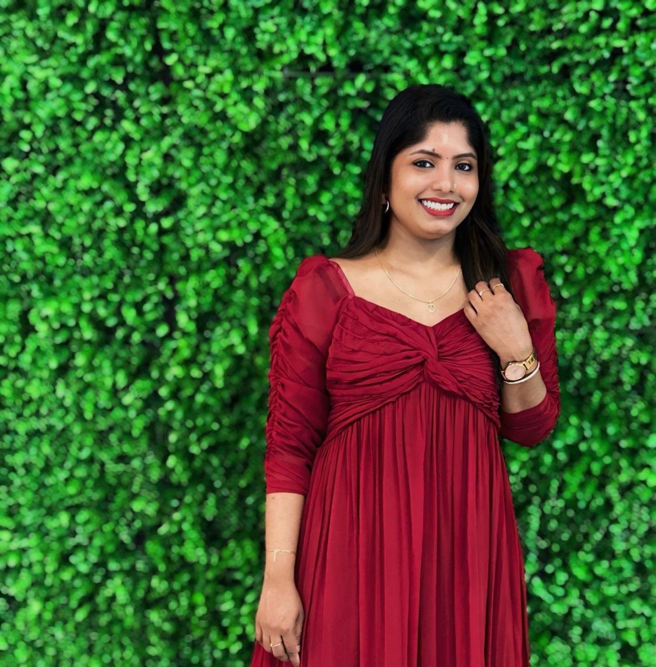 Butterfly twist gown