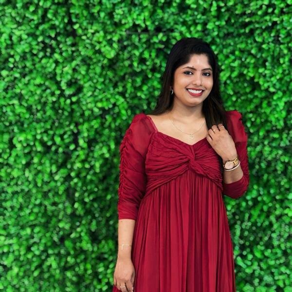 Butterfly twist gown