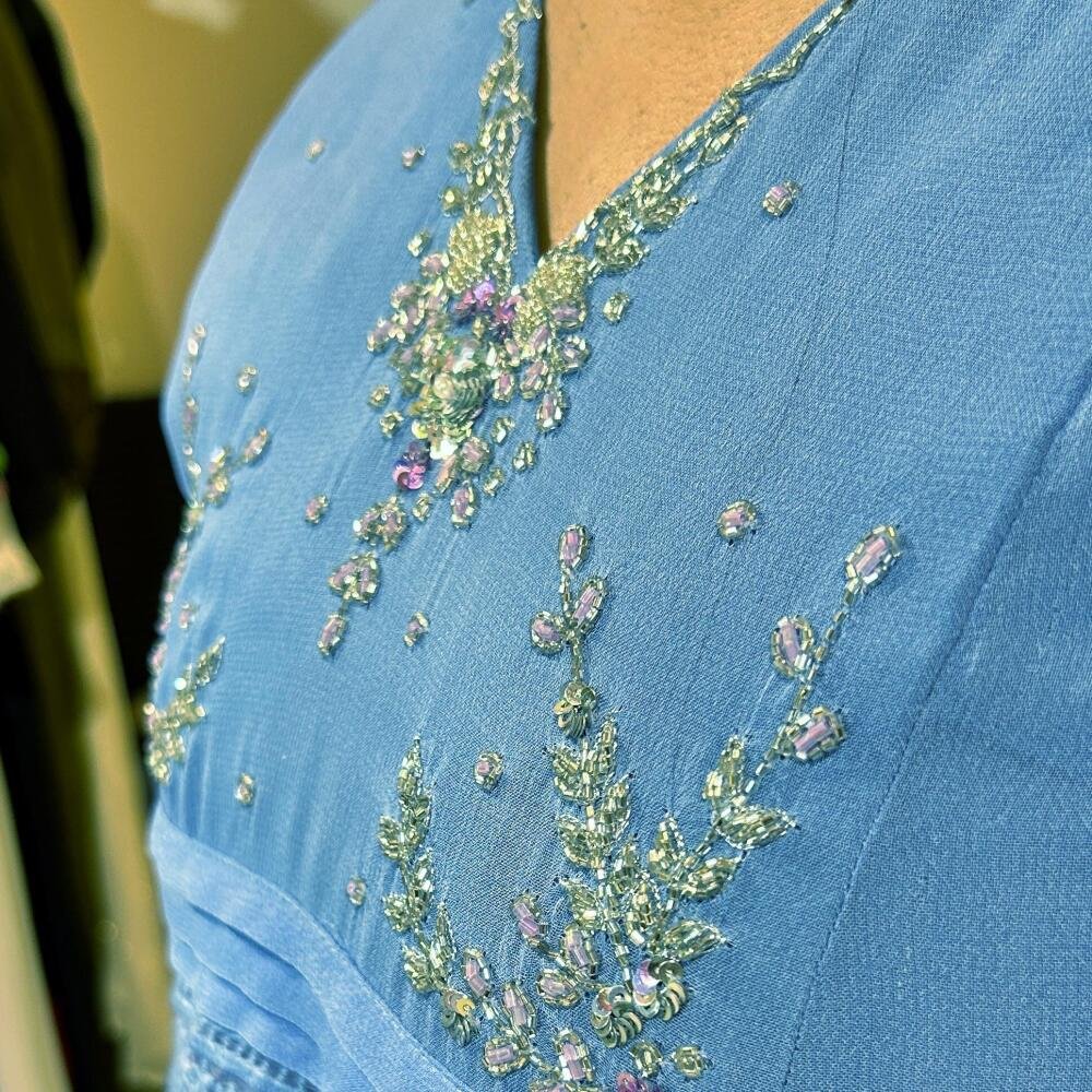 Well-Elegant Partywear Dyable Viscose Georgette Kurti