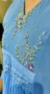 Well-Elegant Partywear Dyable Viscose Georgette Kurti