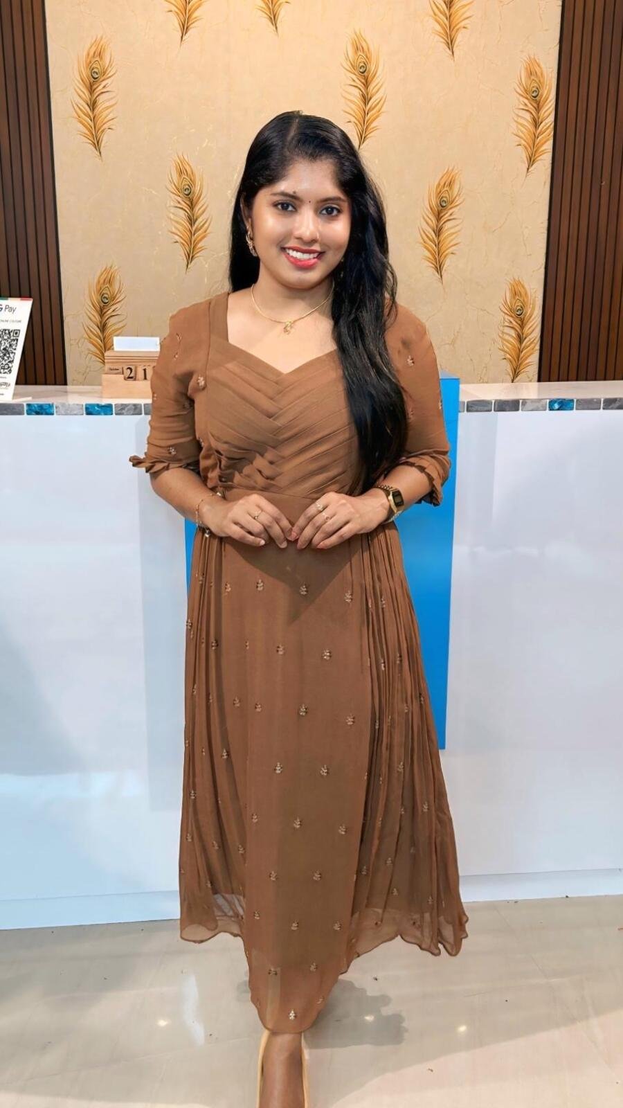 Premium viscose georgette pleated kurti