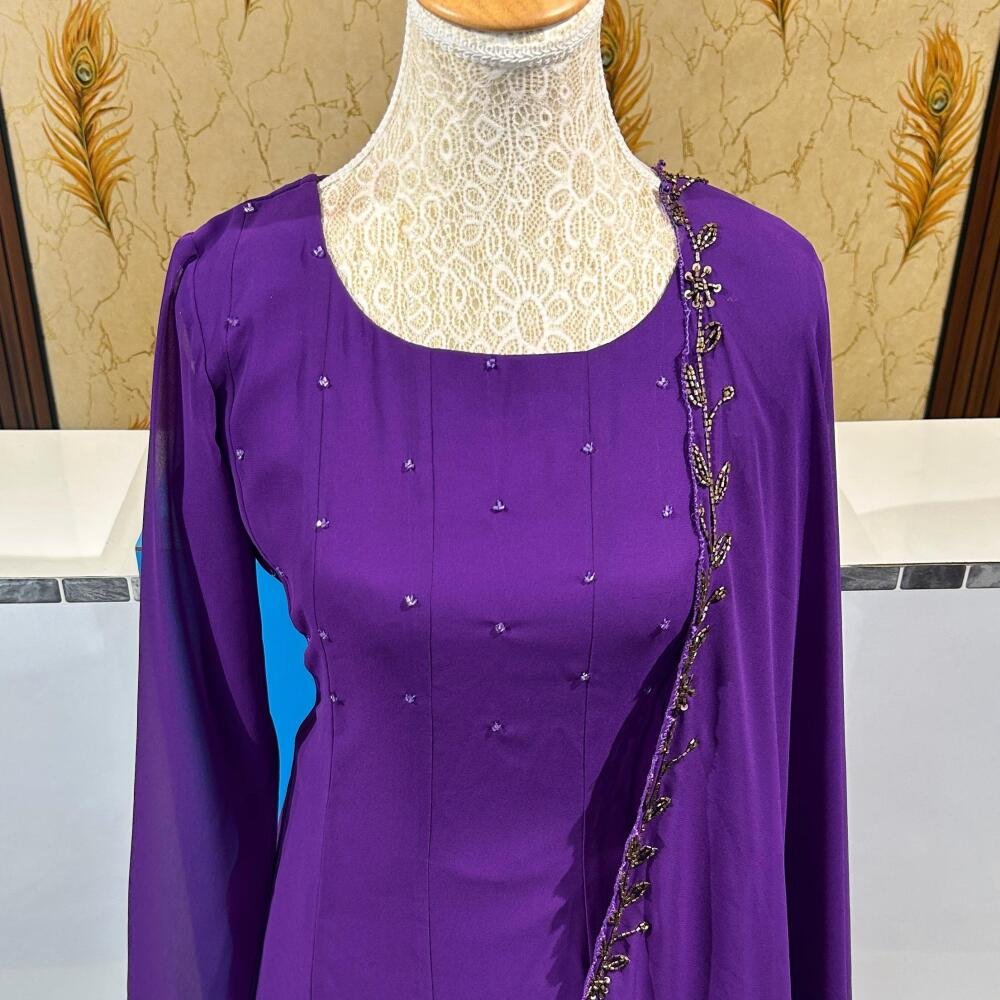 Panel cut kurti with handworked dupatta