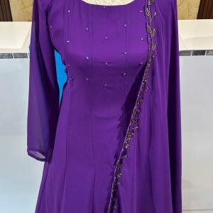 Panel cut kurti with handworked dupatta